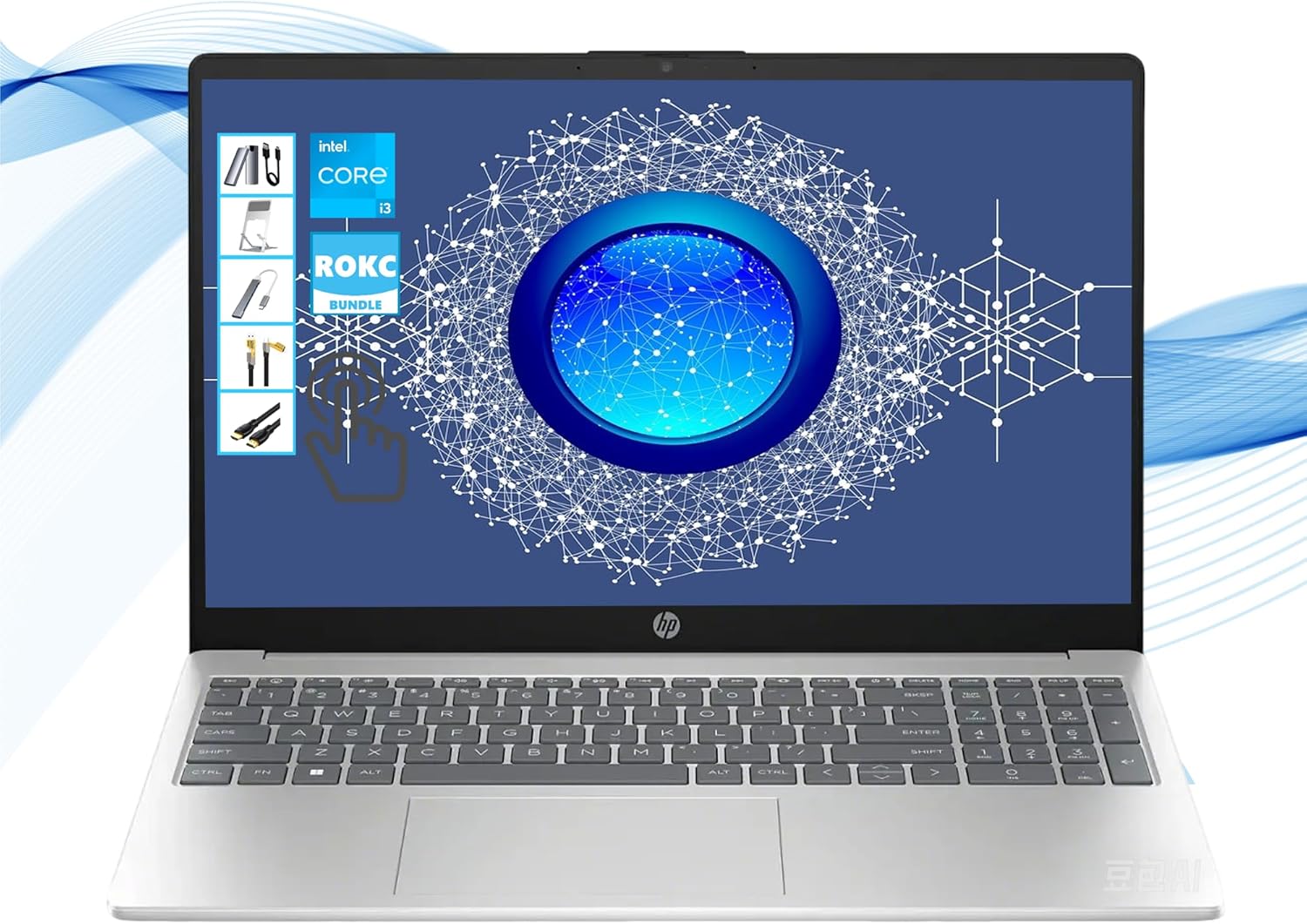 — FD0230WM Touchscreen Laptop silver front