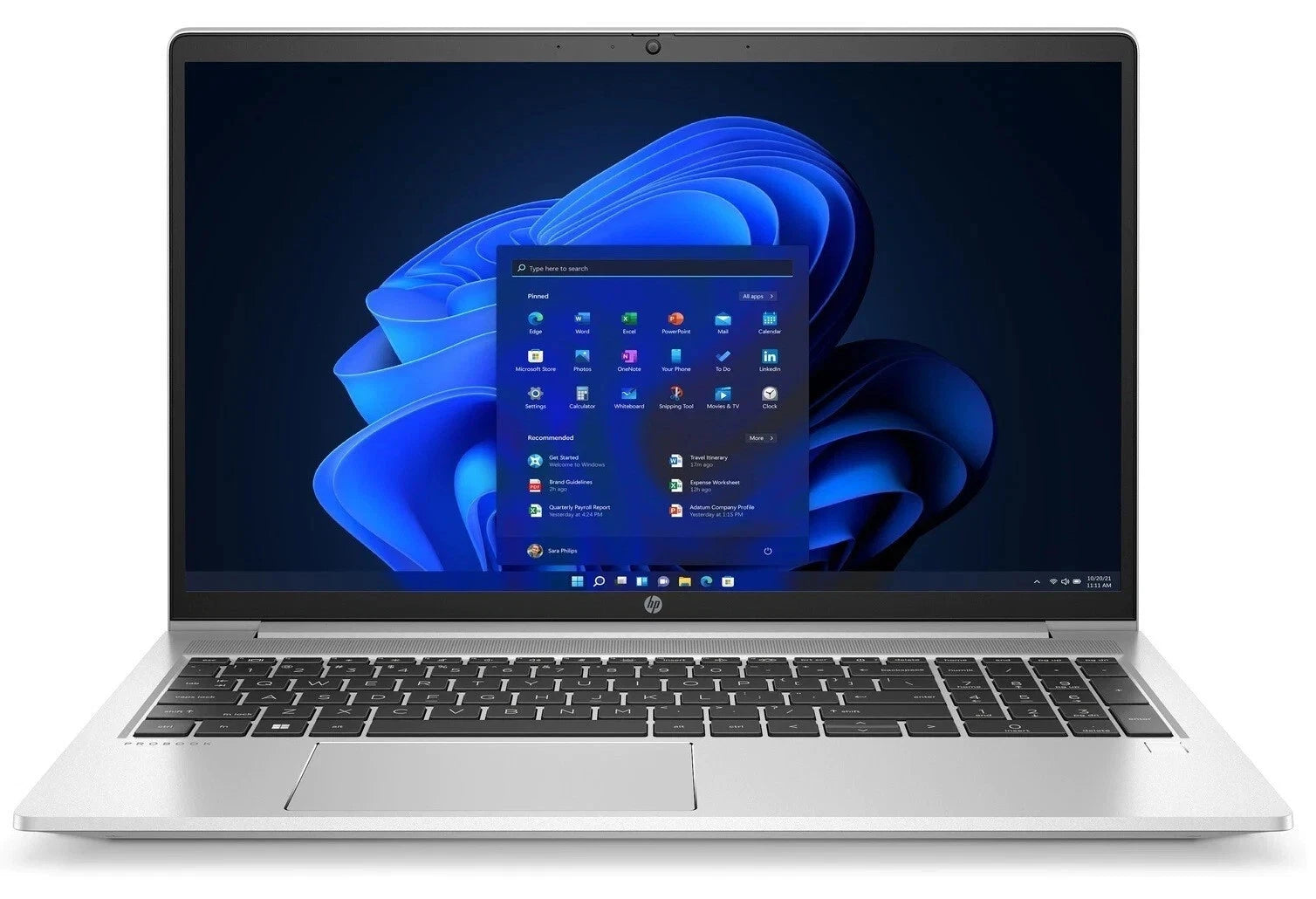 — HP ProBook 450 G9 silver front
