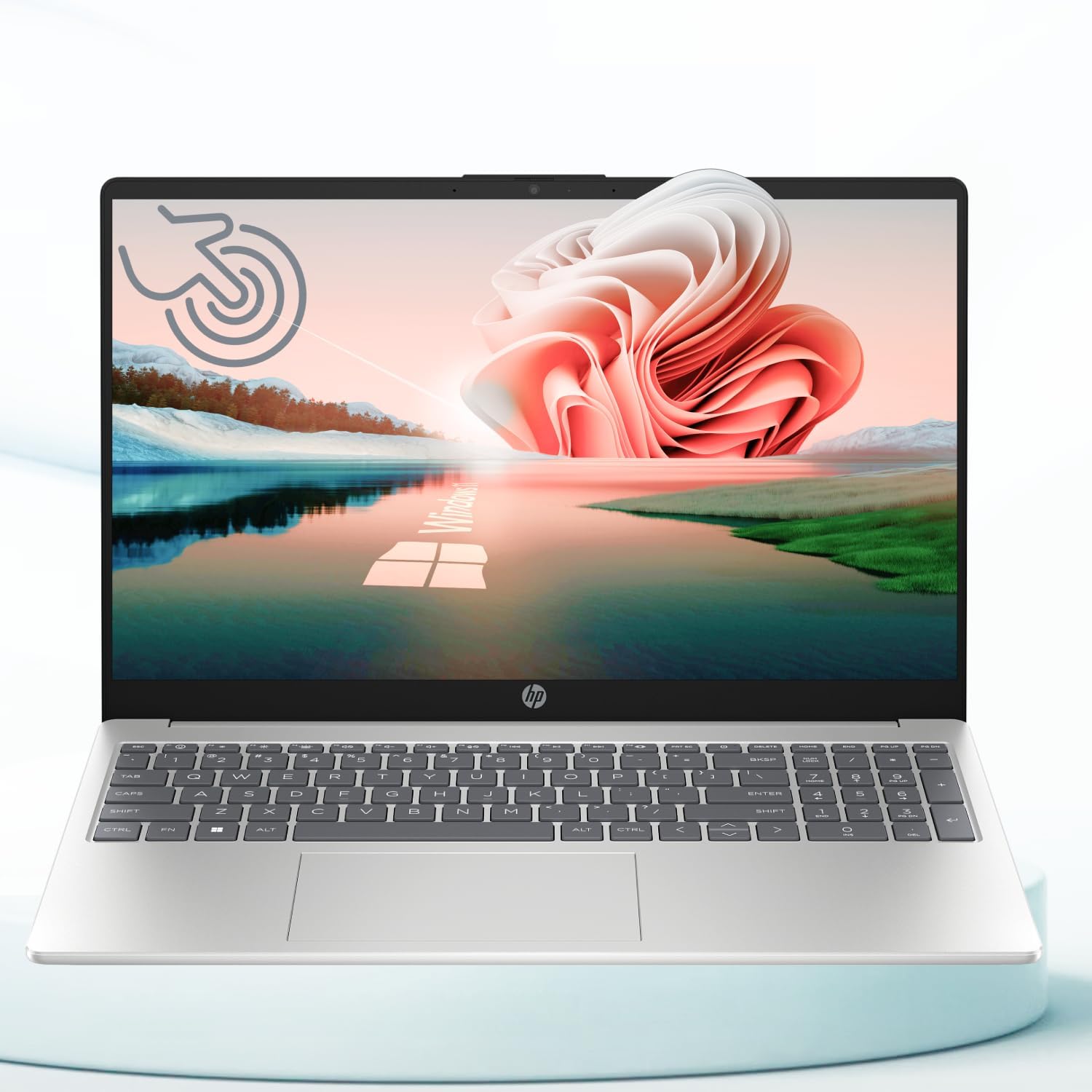  — FD0005 Touchscreen Laptop silver front