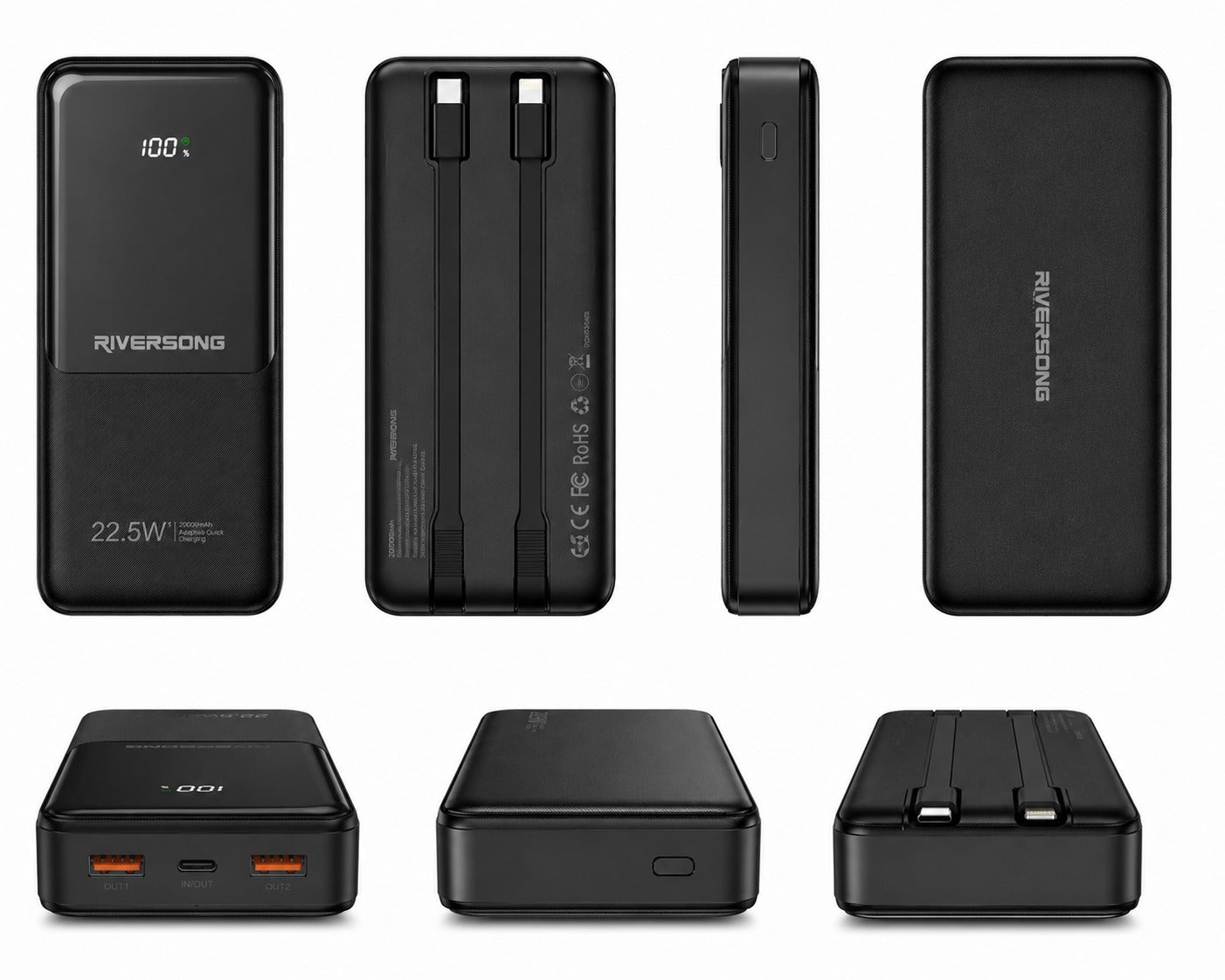  — Riversong Horizon 20 Pro 20000mAh Built in Cable